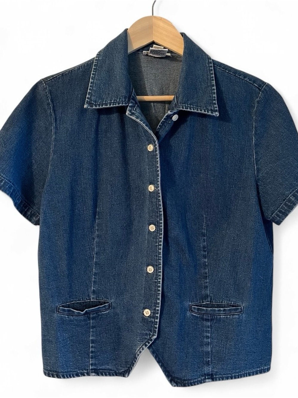 Vintage Talbots Petite Indigo Denim Shirt